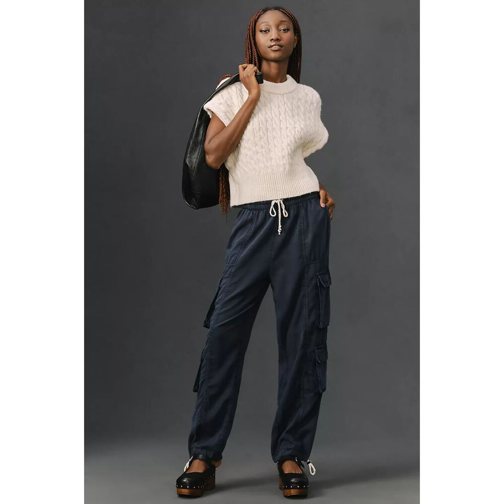 NWT Beach Riot Cassius Pants Dark Navy Blue Size S